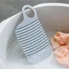 Mini Tabla de Lavar Casera, Tabla de Lavar de Plástico Colgable Antideslizante para Dormitorio, Tabla de Lavar Portátil para Viaje