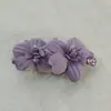 Grampo de Cabelo Flor de Diamante Cintilante Estilo Chinês Novo Roxo Acessório de Cabelo para Férias na Praia Clipe de Bico de Pato Clipe Lateral Acessório Estilo Férias