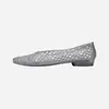 Zapatos de Gel Coreanos Planos de Punta Aguda Sandalias de Punta Aguda de PVC con Cristales para Exteriores Casuales Zapatillas de Casa de Corte a Una Pierna Zapatos de Baile