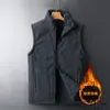 Chaleco Hombre talla extra Chaqueta Deportiva de Polar Chaleco Cálido con Forro de Polar de Invierno para Hombres de Mediana Edad y Mayores Chaleco
