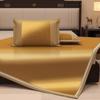 Set de Tres Piezas de Esterilla de Ratán de Verano para el Hogar Esterilla Plegable Individual y Doble Verano Dormitorio de Estudiantes Esterilla Suave Acondicionada