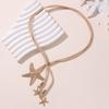 NZ3247 Collar Transfronterizo de Perlas Cilíndricas con Cuentas Moda Elegante Nicho Cadena para Clavícula Personalidad Cadena de Collar Versátil para Mujeres