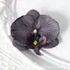 Pétalas de cabeça de flor phalaenopsis de filme artificial acessórios de flor artificial adorno de cabeça grampo de cabelo diy feito à mão decoração de casamento