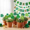 St al aire libre. Estacas para macetas del Día de San Patricio, letreros para insertar en el suelo, San. Marcadores decorativos para plantas en maceta de jardín del Día de San Patricio, letreros decorativos