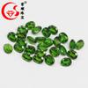 Venta al por mayor Diópsido Natural Ovalado Forma de Huevo Superficie de Anillo Piedra Suelta Joyería de Oro de 18K Incrustada con Piedras Venta Directa de Fábrica de Origen