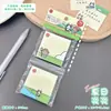 Bloco de Notas Estilo Ins Mini Desenho Animado Combinação Mini Nota Manual de Desenho Material Base Papel de Recado para Escritório
