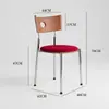 Cadeira de Jantar para Casa Usada Nórdica Moderna Celebridade da Internet Designer Berg Simples Francês Retrô Mesa e Cadeira de Jantar em Madeira Maciça