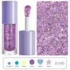 Serie de láser transfronterizo gel polvo fino estrella de cinco puntas lentejuelas mixtas gel alto brillo maquillaje maquillaje cuerpo sombra de ojos