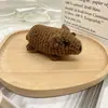 Llavero de lana hecho a mano con ganchillo, oso cachorro creativo, adornos para bolso, accesorios de ganchillo, colgante pequeño de punto DIY