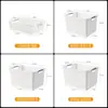 Cesta de Almacenamiento para Snacks y Miscelánea, Cesta de Almacenamiento de Plástico para el Hogar, Caja de Almacenamiento para Gabinete de Cocina, Caja Organizadora de Ropa para Armario de Dormitorio