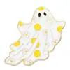 Ins Europeu e Americano Mais Vendido Halloween Abóbora Fantasma Fantasma de Terror Desenho Animado Insígnia de Metal Broche Acessórios