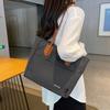 Bolsa de Lona para Mulheres, Grande Capacidade, Novo Modelo 2026, Bolsa de Ombro Versátil de Verão, Bolsa de Tecido com Textura, Adequada para a Faculdade e o Trabalho, Bolsa Tote