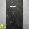 Azulejos de Piso de Pedra de Luxo Estilo Francês Preto Minimalista com Padrão de Mármore 60*120 Azulejos Cerâmicos para Hotéis e Supermercados, Azulejos Brilhantes Cor de Café