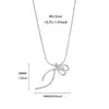 Collar Sencillo de Cinta con Lazo para Mujer, Exquisito Gargantilla Mariposa de Acero Inoxidable Chapado en Oro de 18 Quilates, Cadena para Clavícula Personalizada de Nicho