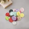 Almofada de Algodão Ultra Macia Redonda de Cristal Mini Xuanzi, Almofada de Veludo com Flocagem para Pó Solto, Esponja para Pó Honey