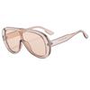 Nuevas gafas de sol de una pieza con montura grande a la moda, estilo europeo y americano, personalizadas, modernas, informales, combinables con todo.