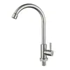 Grifo de Cocina de Acero Inoxidable Agua Fría y Caliente Doméstico Anti-Salpicaduras Giratorio Dos en Uno para Fregadero