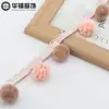 Pom-pom de 3cm de diâmetro + bola de pinha cortina renda emenda dupla cor borda lateral franja de emenda lateral
