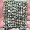 6mm 8mm Pedra Natural Cristal Ágata Canto Chanfrado Quadrado DIY Pulseira Colar Acessórios de Joias Produtos Semi-Acabados Atacado