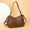 2026 Nova Bolsa de Mão Ombro Feminina Grande Capacidade Multi-Zíper Estilo Retrô Moda Tendência Versátil para o Dia a Dia Bolsa Transversal