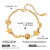 Jieding Pulsera de Acero Inoxidable Estrella Europea y Americana Lujo Ligero Joyería de Gama Alta Joyería de Acero de Titanio que No se Desvanece Estilo Caliente Transfronterizo para Mujer