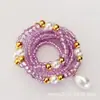 Suministro Transfronterizo Cadenas para la Cintura Europeas y Americanas Cadena Corporal Africana Cadena para el Vientre de Cuentas de Vidrio Joyería para Bikini Cadena para la Cintura