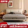 Expressão Nórdica / Bauhaus Estilo Retrô Antigo Médio MCM Puff Couro Completo Encosto Alto Borda Suspensão Plataforma Cama
