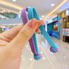 Cuerda de pelo de goma para niños con doble nudo y aro plano ancho para el pelo, linda cuerda para el pelo de bebé, cuerda para el pelo de niña, accesorios para el pelo