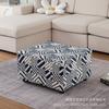 Funda de Sofá Rectangular Ottomana Estampada Transfronteriza Funda Cuadrada para Reposapiés de Sala de Estar Extraíble y Lavable Funda Elástica para Taburete