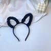 Moda bonito orelhas de gato hairband cosplay girl coração ao vivo online cabeça vermelha fivela acessórios de cabelo saída de fábrica