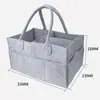 Bolsa de fraldas de feltro para bebê, grande capacidade, de mão para sair, bolsa da mamãe, armazenamento, bolsa tote cosmética multifuncional