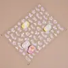Redanco5D Estampado Ins Popular Pegatina para Uñas Shell Bronceado Ligero Guirnalda Pegatina Estéreo para Uñas Dr1520