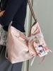 Bolso de hombro estilo coreano retro informal de gran capacidad para relajarse, mochila de viaje a la moda para mujer, mochila combinable
