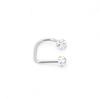 Super Flash Anel Labial Bola de Lama Anel D Anel C Anel Ferradura Shambhala Diamante Aço Inoxidável Joia de Piercing Stud Labial Joia Labial