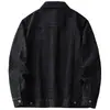 Nueva Chaqueta de Mezclilla Jacquard Negra para Hombre, Nuevo Estilo Primavera y Otoño, Marca de Alta Gama de Moda, Chaqueta Corta Elegante Ajustada de Nicho