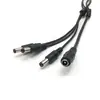 Cable de alimentación DC DC 1 Arrastre 2 1 minuto 2 Cabezal de fuente de alimentación DC 1 entrada 2 salidas Línea de distribución de alimentación centralizada LED 2.1mm
