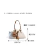 Nova Bolsa Saco Nuvem de Linho e Couro de Couro Genuíno, Versátil de Moda para Viagem, Bolsa Transversal de Alta Qualidade para o Dia a Dia