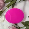 Escova de Limpeza Facial Popular da Amazon em Silicone com Cerdas Macias para Remover Cravos e Cutículas, Escova Manual de Massagem para Limpeza e Higiene da Pele