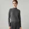 Nuevo Suéter de Punto para Mujer Otoño/Invierno 2026 100% Cachemir Puro de Cuello Alto Medio, Prenda de Alta Gama, Suéter de Capa Base