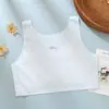 Roupa Íntima Feminina Colete Pequeno Período de Desenvolvimento 8-12 Anos Estudante Sem Marcas Seda Gelada Verão Fino Sutiã para Meninas Pequenas