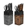 Set de Cuchillos de Cocina de Acero Inoxidable Cuadrado con Mango Inclinado Siete Piezas Mango de Pájaro Caja de Regalo
