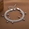 Pulseira de aço titânio all-match de joias transfronteiriças europeias e americanas Pulseira de aço titânio elegante boêmia coreana não desbota joias femininas