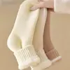 Meias de Inverno Quentes Zhuji Sleep Light Pós-parto Versátil Adicionam Lã Espessas Longas Meias Femininas de Inverno Espessadas Mais Veludo Resistentes ao Frio Meia de Cano Médio