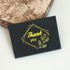 Pequeno cartão de bênção criativo mini cartão de agradecimento de casamento cartão de mensagem cartão decorativo para caixa de presente flor dourada cartão de felicitações