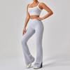Amazon Novo Europeu e Americano Nu Apertado Esportes Ao Ar Livre Roupa Interior Feminina Fina Alça de Ombro Cor Contraste terno Sling Yoga Wear