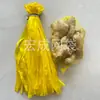 Bolsa de red para jengibre bolsa de red para ajo bolsa de malla transpirable bolsa para frutas y verduras amarillo blanco etiqueta larga material suave Fabricante de redes