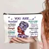 Bolsa de Lona con Cremallera Estampada de Venta Caliente Transfronteriza Gran Capacidad para Tarjeta de Identificación Libreta de Ahorros Bolsa de Almacenamiento Portátil Neceser para Mujer