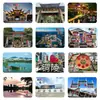 Imanes de Nevera de Vidrio Escénico de Tongling Letrero de Celebridad de Internet de la Ciudad Antigua de Datong Callejones de la Calle Paisajes Humanísticos Souvenirs Artículos Decorativos Magnéticos