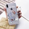 Funda para teléfono móvil con dibujos de gato y ratón para Apple 13, iPhone 13 Pro Max, funda protectora transparente de 14 pulgadas con todo incluido