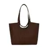 Bolso Tote de Textura Tejida de Alto Valor Gran Capacidad para Viajar al Trabajo Bolso de Hombro Único Nuevo Estilo 2026 Yuezi Chao Bolso de Mano Simple